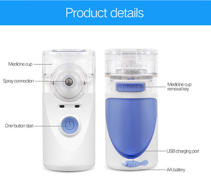 Portable Compact Mesh Nebulizer for Kids and Adults