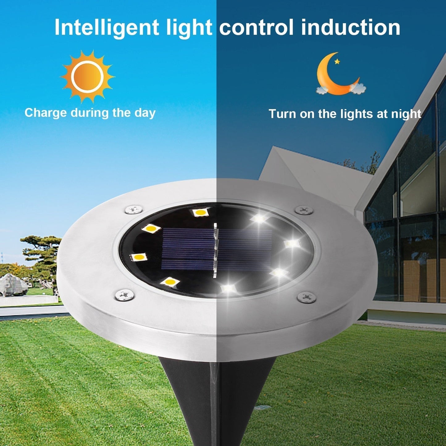 Solar Powered Outdoor LED Garden Lights