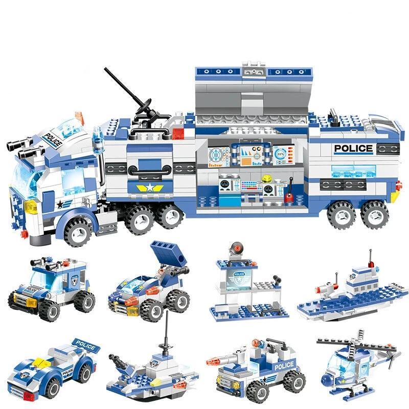 Ultimate Police Truck Building Block Playset For Boys - Yeezlab