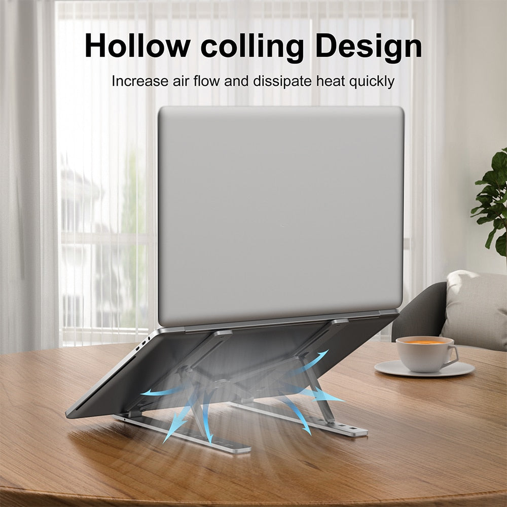 Compact Adjustable Laptop Desk Stand
