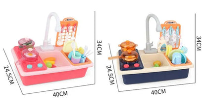 Fun Play Kitchen with Water Play and Cooking Tools