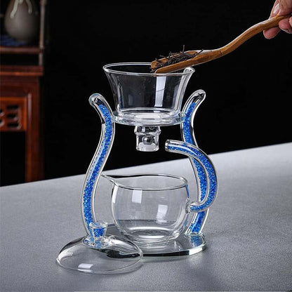 Luxury Clear Glass Magnetic Tea Strainer