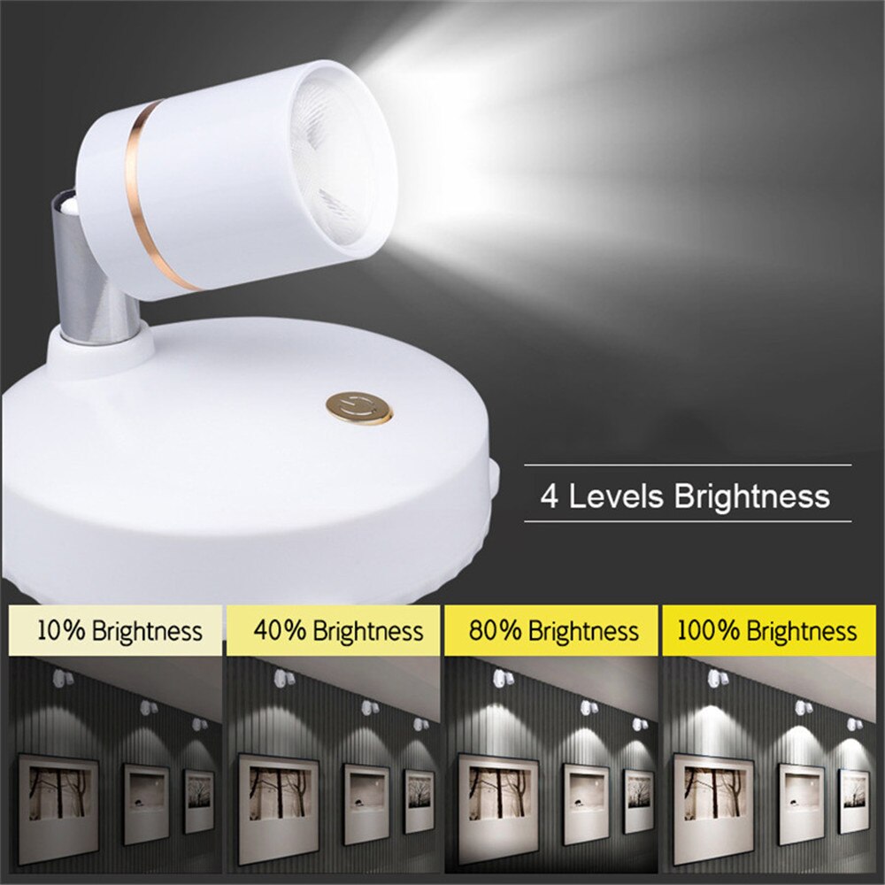 Bright Wireless LED Portable Spotlight Lamp