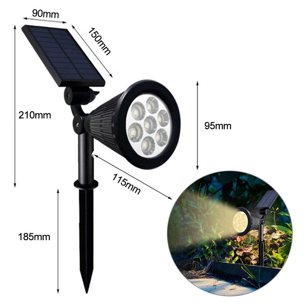 Solar Powered Outdoor Color Changing Spotlight