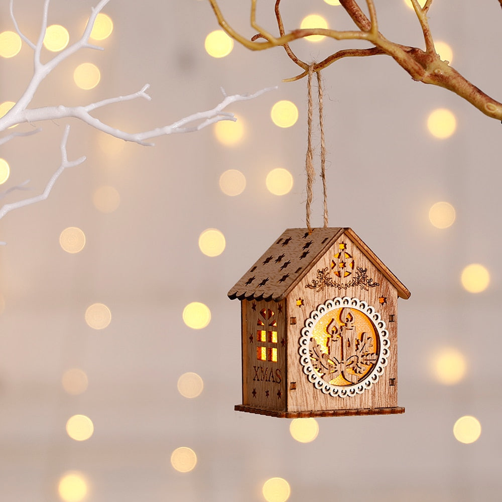 Handmade Wood Pendant Light Home Decoration Lamp