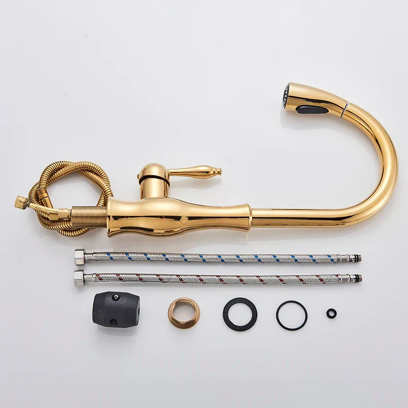 Premium Gold Kitchen Sink Faucet
