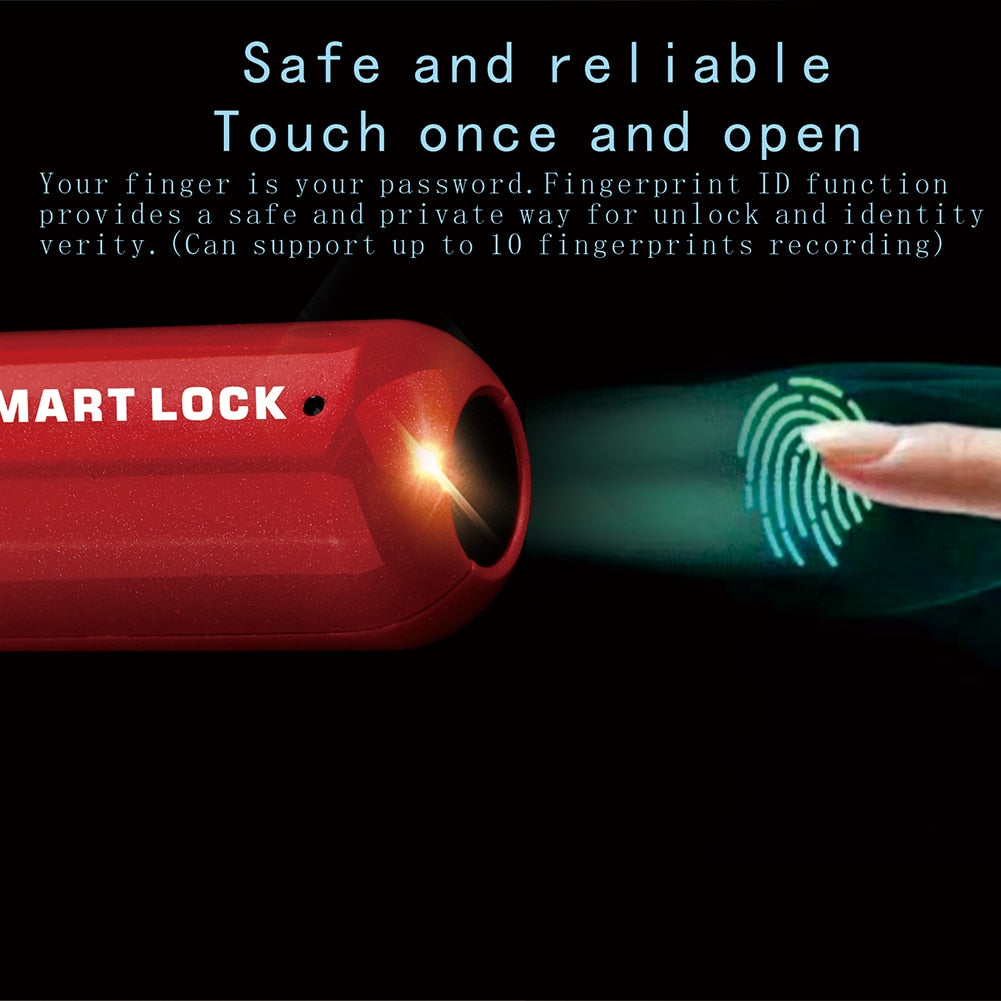 Compact Keyless Fingerprint Security Lock