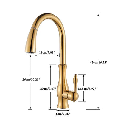 Premium Gold Kitchen Sink Faucet