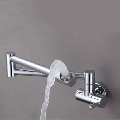 Space-Saving Foldable Chrome Kitchen Faucet