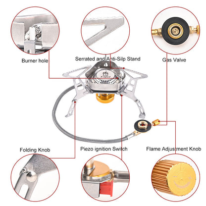 Portable Waterproof Camping Gas Burner