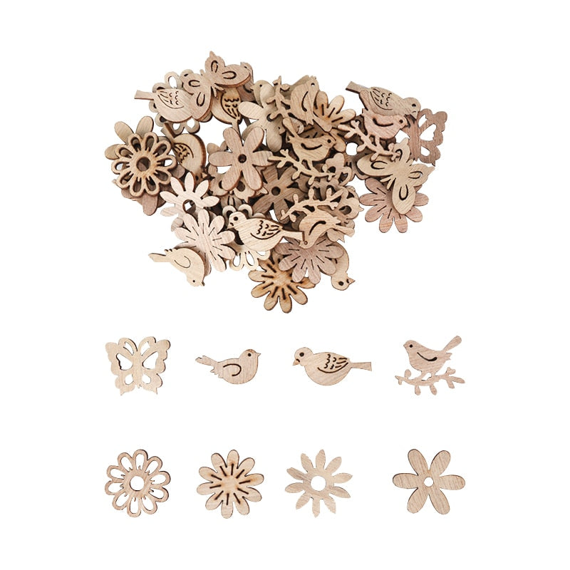 Handcrafted Wooden Festive Holiday Decorations