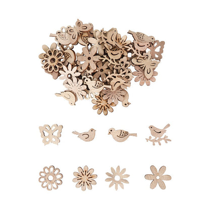 Handcrafted Wooden Festive Holiday Decorations