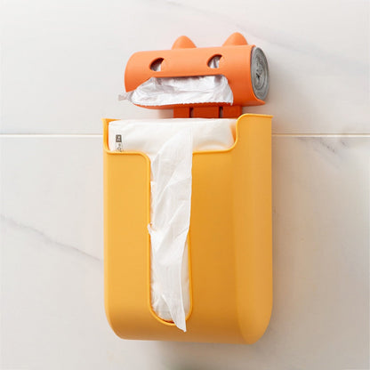 Compact Trash Bag Holder Organizer Rack