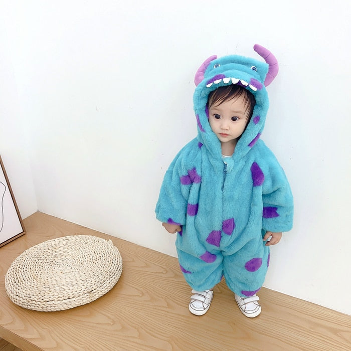 Adorable Plush Animal Onesie Costume for Baby