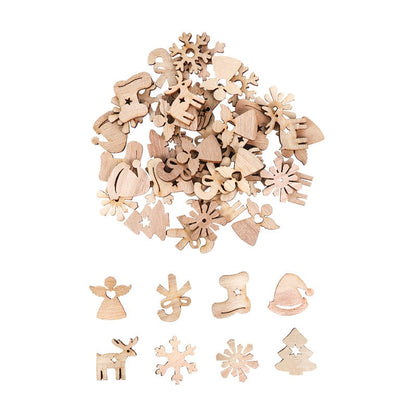 Handcrafted Wooden Festive Holiday Decorations