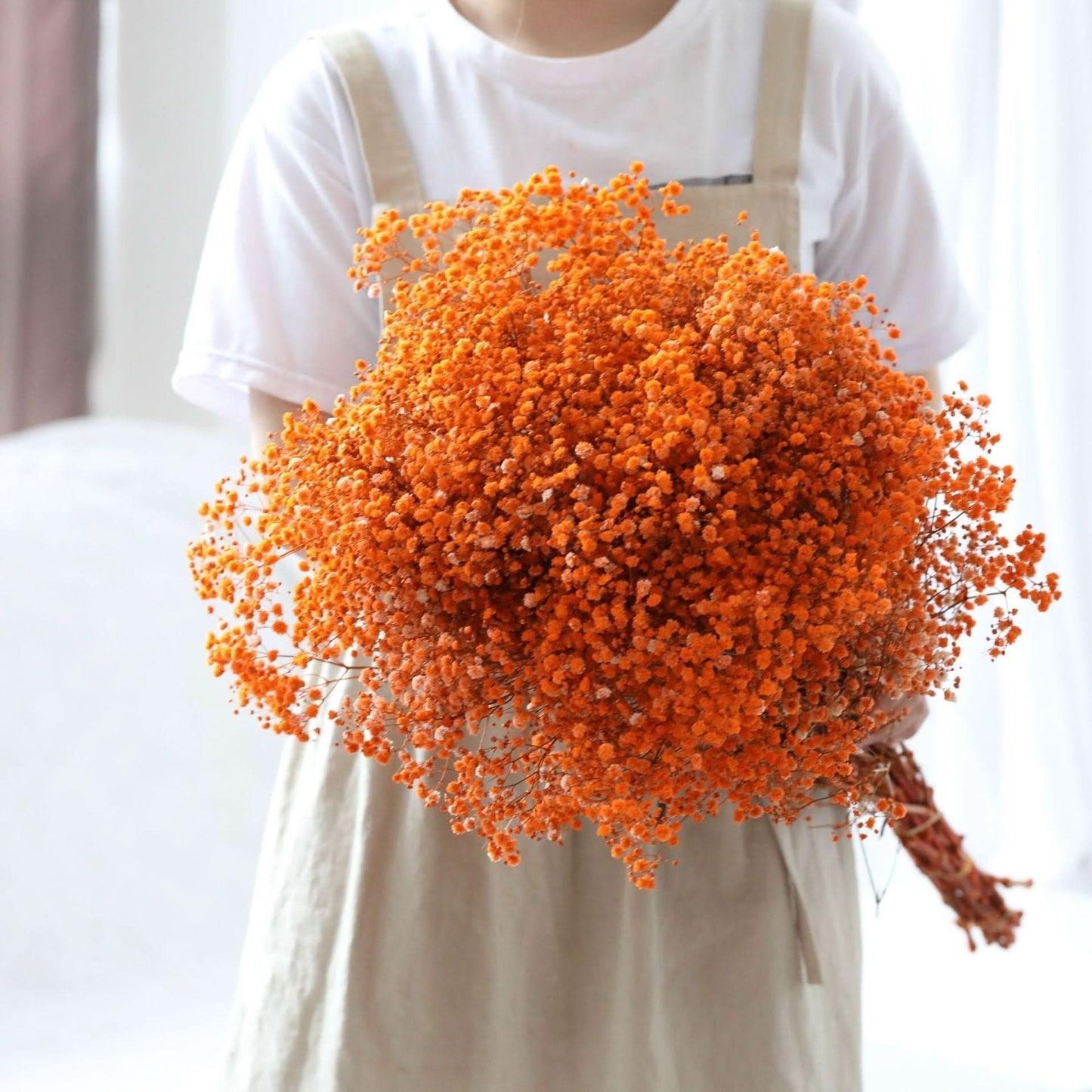Realistic Air Dried Baby Breath Floral Arrangement