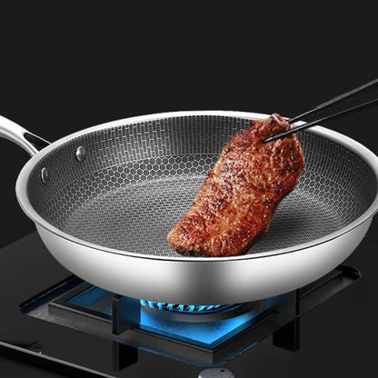 Premium 12 Inch Non Stick Stainless Steel Fry Pan - Yeezlab