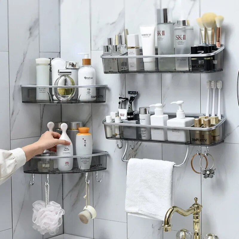 Space Saving Bathroom Makeup Storage Rack