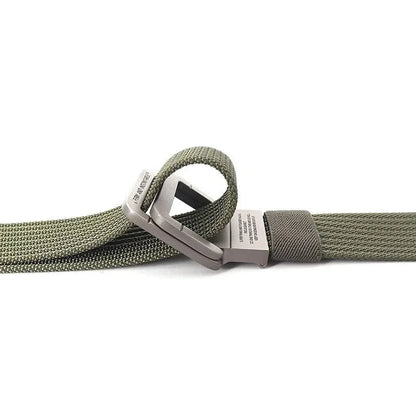 Casual Canvas Web Belt - Adjustable Metal Buckle