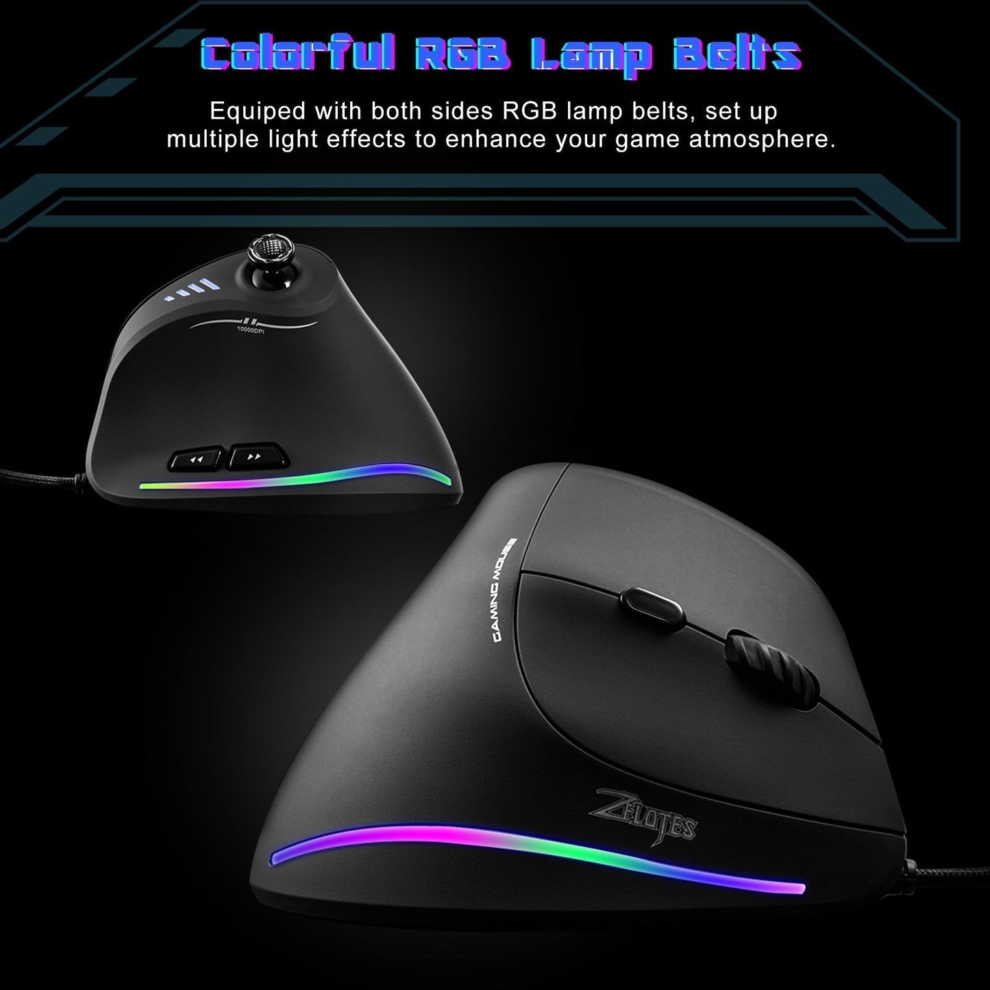 Customizable Comfortable LED Gaming Mouse