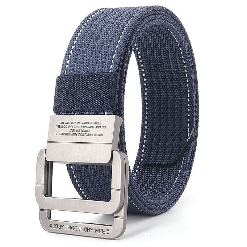 Casual Canvas Web Belt - Adjustable Metal Buckle