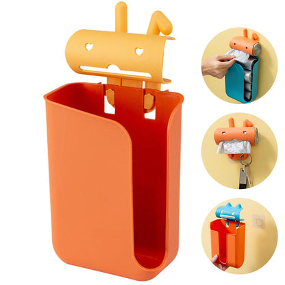 Compact Trash Bag Holder Organizer Rack