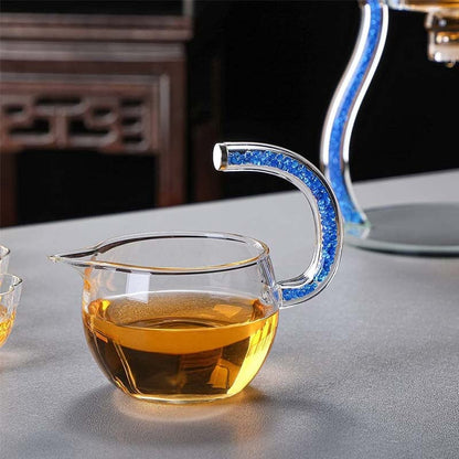 Luxury Clear Glass Magnetic Tea Strainer