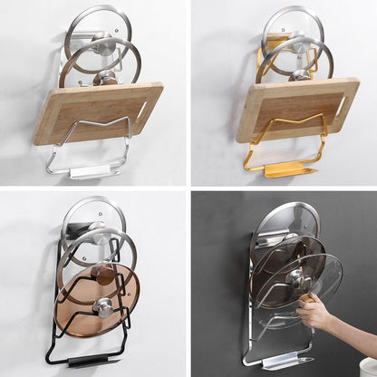 Heavy Duty Kitchen Pot Lid Storage Rack