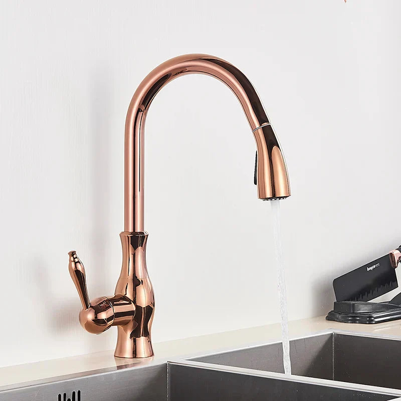 Premium Gold Kitchen Sink Faucet