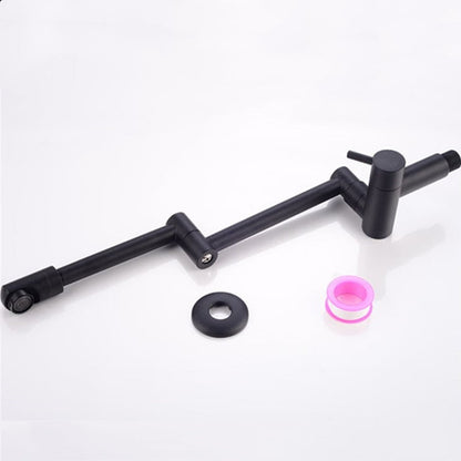 Space-Saving Foldable Chrome Kitchen Faucet