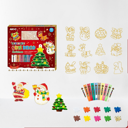 Easy Christmas Glass Art Painting Kit