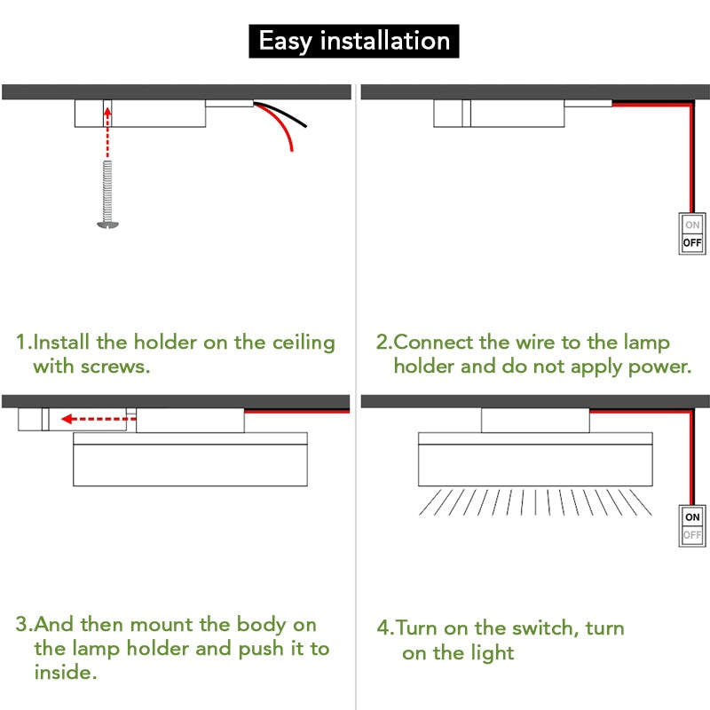 Elegant Home Slim LED Ceiling Lamp