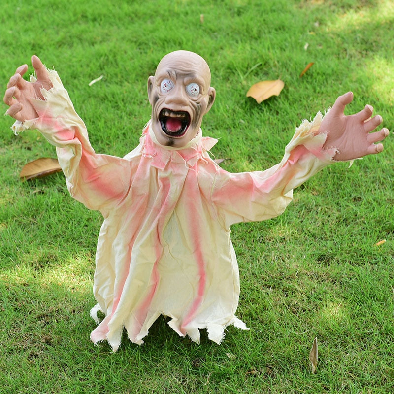 Spooky Animated Zombie Yard Halloween Decor