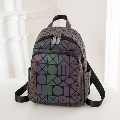 Colorful Glow Hologram School Backpack - Yeezlab