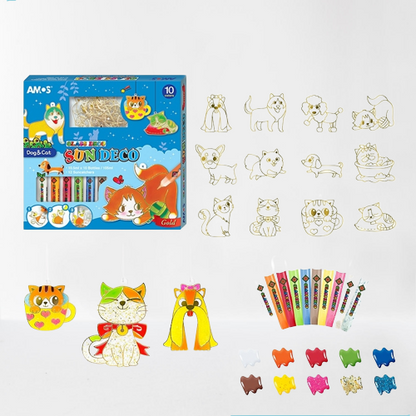 Easy Christmas Glass Art Painting Kit