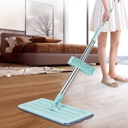 Easy Floor Mop with Wringing Function and Washable Heads - Yeezlab