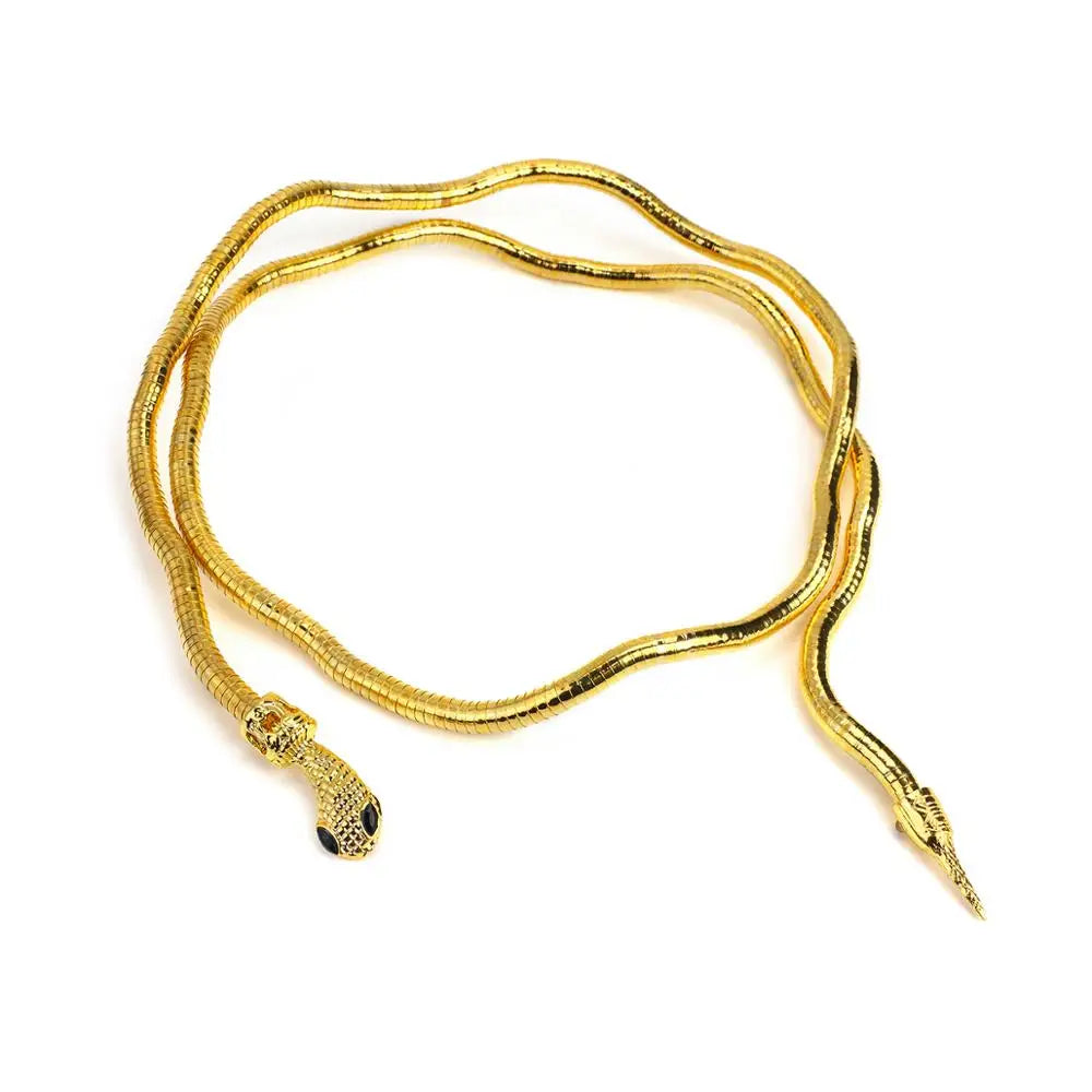 Edgy Snake Chain Double Layer Necklace - Yeezlab