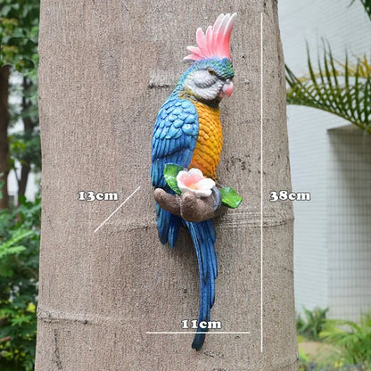 Colorful Bird Branch Wall Decoration