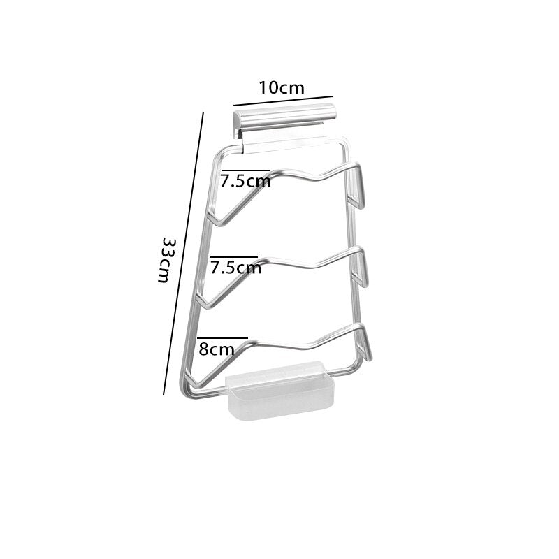 Heavy Duty Kitchen Pot Lid Storage Rack
