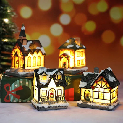 Colorful LED Christmas Home Decor Figurines
