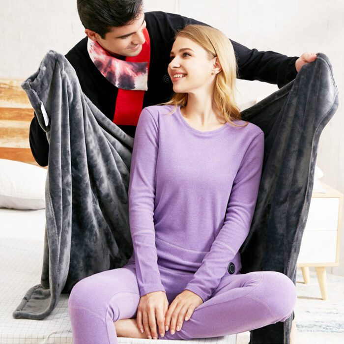 Cozy Electric Heated Plush Blanket