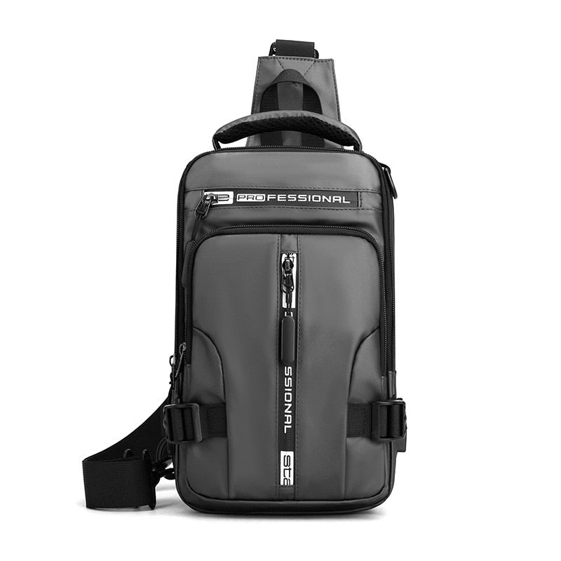 Waterproof Crossbody Purse with USB Charging & Multiple Pockets