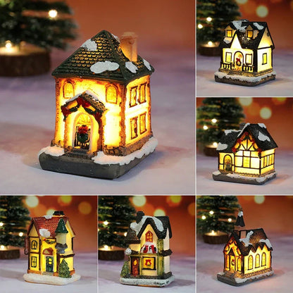 Colorful LED Christmas Home Decor Figurines