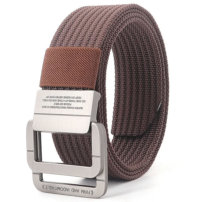 Casual Canvas Web Belt - Adjustable Metal Buckle