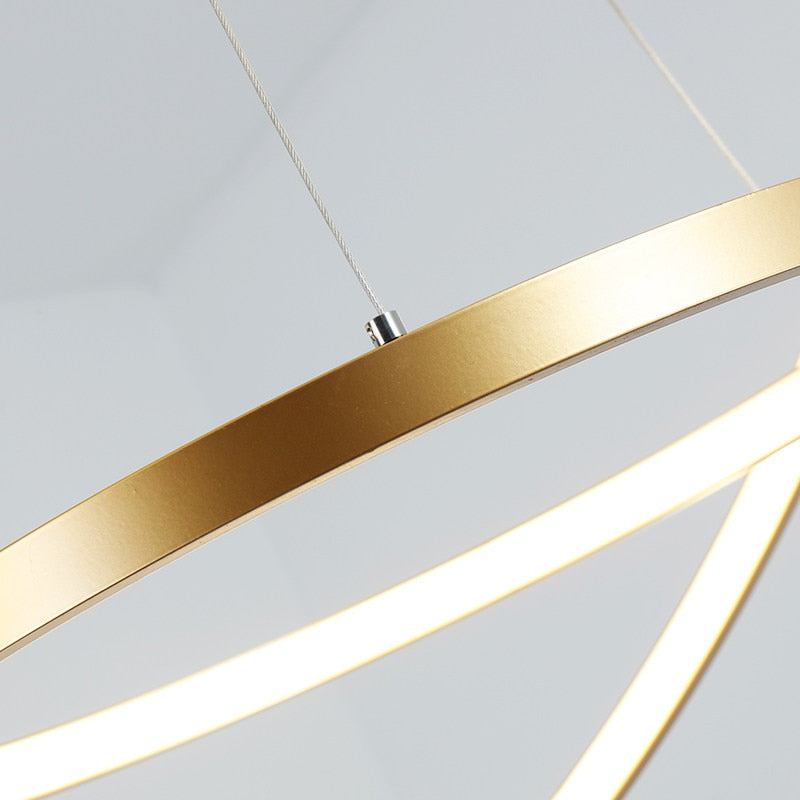 Circular Crystal Pendant Light