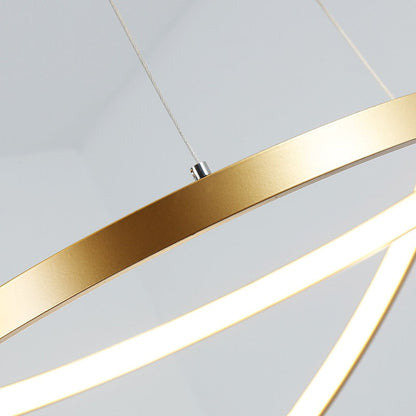 Circular Crystal Pendant Light