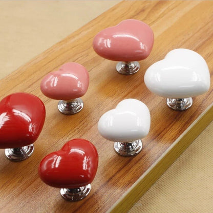 Stylish Ceramic Heart Door Knob