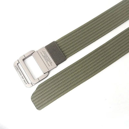 Casual Canvas Web Belt - Adjustable Metal Buckle