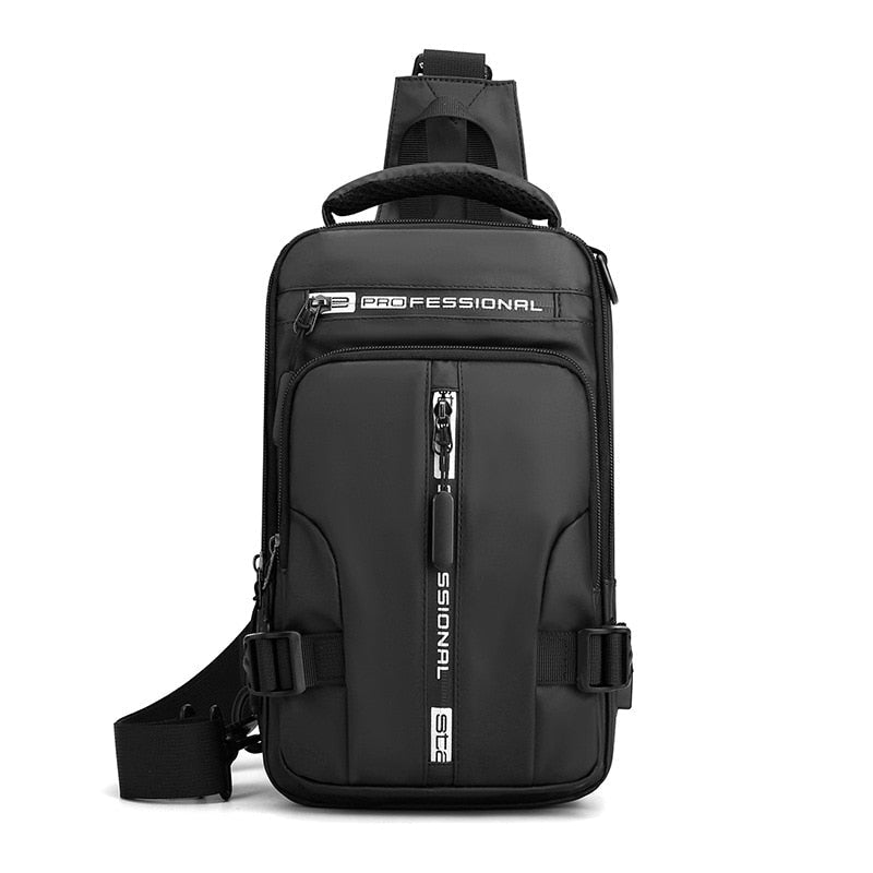 Waterproof Crossbody Purse with USB Charging & Multiple Pockets