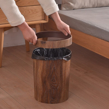Vintage Style Wooden Waste Basket